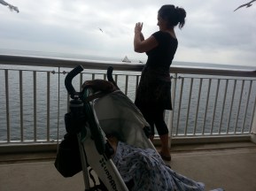 Sean slept through the boat ride.